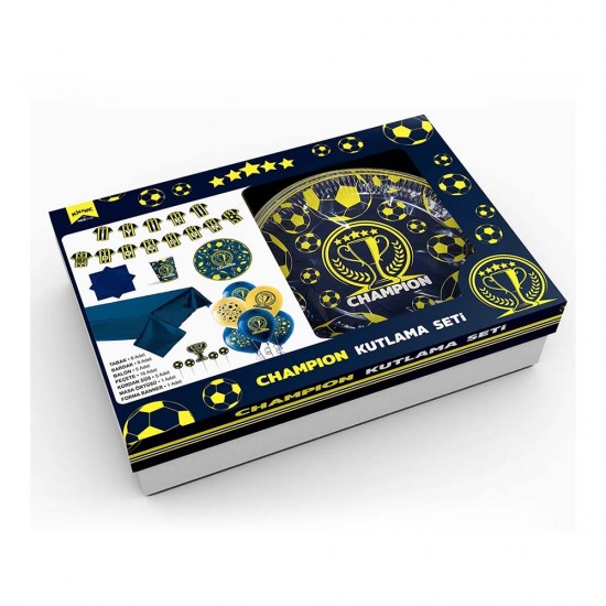 SÜSCÜ HASAN KUTLAMA SETİ CHAMPION SARI LACİVERT