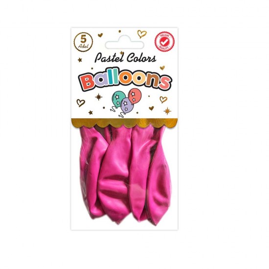SÜSCÜ HASAN BALON PASTEL AÇIK PEMBE 10LU PAKET