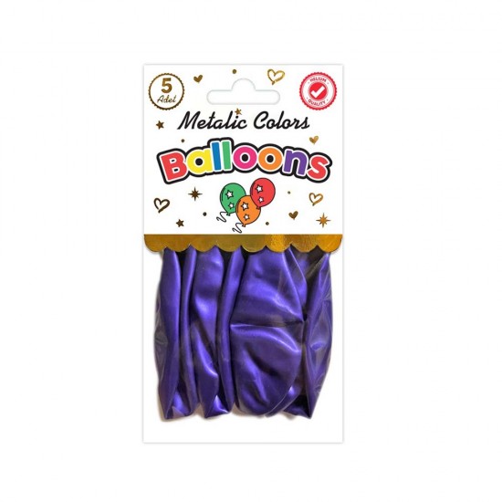 SÜSCÜ HASAN BALON METALİK LMOR 10LU PAKET