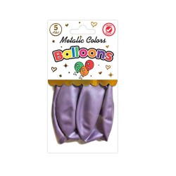 SÜSCÜ HASAN BALON METALİK LLİLA 10LU PAKET