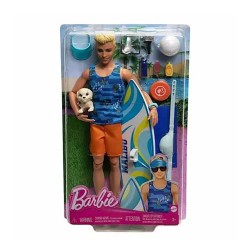 MATTEL HPT50 BARBIE KEN  SORF YAPIYOR OYUN SETI 6