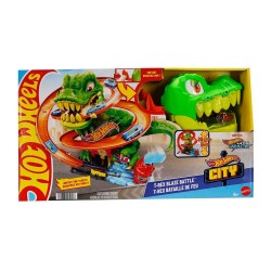 MATTEL  JBM73 HOT WHEELS T-REX VE İTFAİYE İSTASYONU