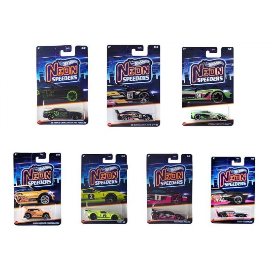 MATTEL HLH72 HOT WHEELS MONSTER NEON YARIŞLAR TEMALI ARABALAR