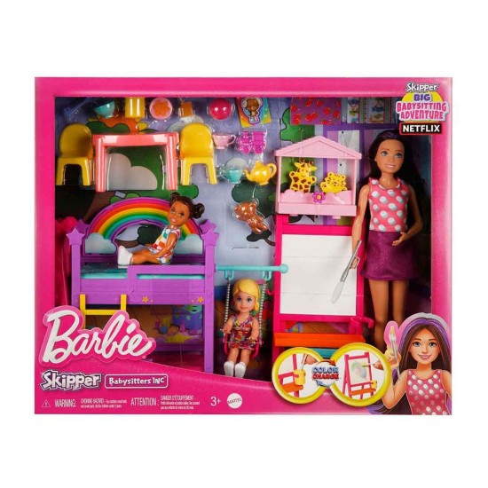 MATTEL HND18 BARBİE SKİPPER BEBEK BAKICILIĞI EĞLENCESİ OYUN SETİ
