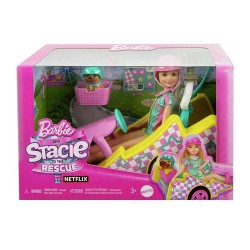MATTEL HRM08 BARBİE STACİE GO-KART YAPIYOR OYUN SETİ