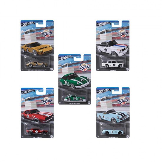 MATTEL HRT81 HOT WHEELS VİNTAGE TEMALI ARABALAR