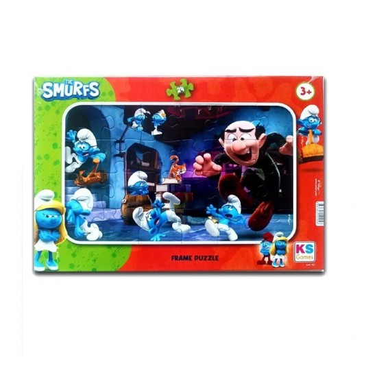 ONUR SMR704 FRAME PUZZLE 24 PRÇ SMURF