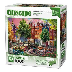 ONUR 20793 PUZZLE 1000 PRÇ BEAUTIFUL SUNSET IN AMSTERDAM