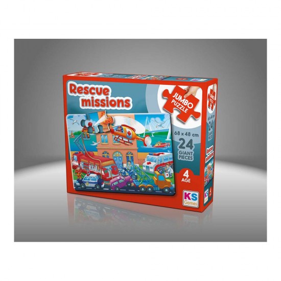 ONUR JP31009 PUZZLE 24 PRÇ RESCUE MISSIONS JUMBO