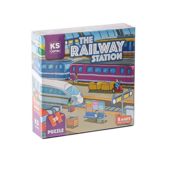 ONUR PRS32712 PUZZLE THE RAİLWAY STATİON PRE SCHOOL