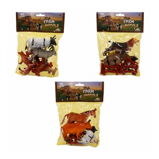 SUNMAN 00708 ÇİFTLİK HAYVANLARI ORTA POŞET 3LÜ