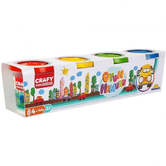 SUNMAN 915 OYUN HAMURU 4 RENK 4X140GR