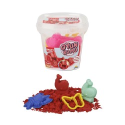 SUNMAN 00451 OYUN KUMU SET KIRMIZI 350GR 3 KALIPLI KOVA