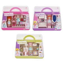 SUNMAN 4364 FİGÜR SET OTURMA ODASI HAYVAN EVİ