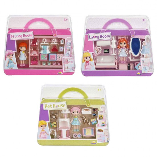 SUNMAN 4364 FİGÜR SET OTURMA ODASI HAYVAN EVİ