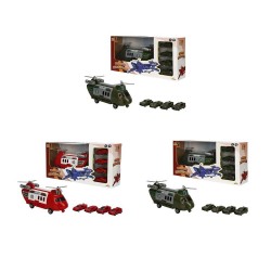 SUNMAN 4782 GARAJ SET POLİS-AMBULANS-ASKER TAŞIYICI HELİKOPTER