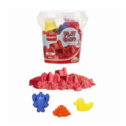 SUNMAN 5696 OYUN KUM SET 3KALIP PLSTK KOVA 450GR KIRMIZI