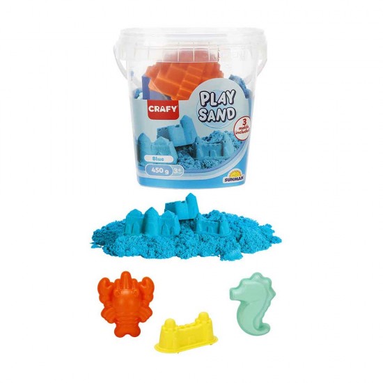 SUNMAN 5698 OYUN KUMU SET 3KALIP PLSTK KOVA 45G GR MAVİ