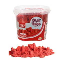 SUNMAN 5703 OYUN KUMU KIRMIZI 1000 GR PLS. KOVA