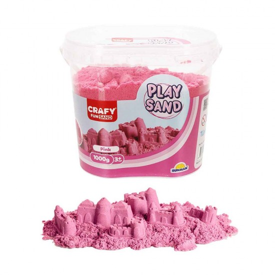 SUNMAN 5707 OYUN KUMU PLSTK KOVA 1000GR PEMBE