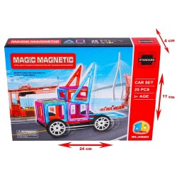 KIZILKAYA JH8882 MAGNETIK 25 PARÇA ARABA TEKERLİ
