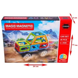 KIZILKAYA JH8884 MAGNETIK 26 PARÇA ARABA TEKERLİ