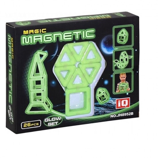 KIZILKAYA JH8952B 26 PARÇA MANYETİK SİHİRLİ PARLAYAN BLOCK