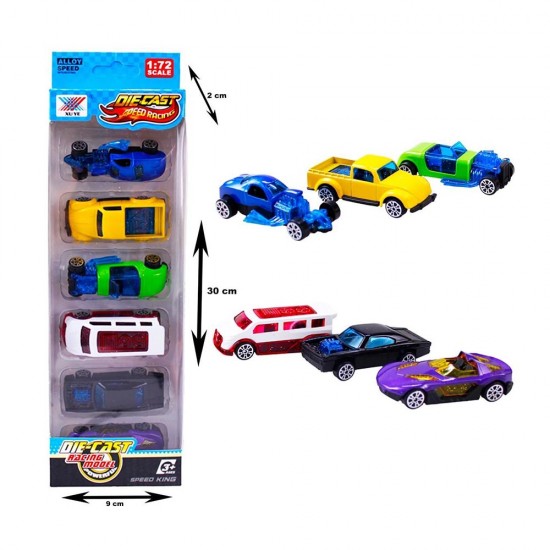 KIZILKAYA K101A33 KUTUDA 6 LI DIE-CAST MODEL ARABALAR