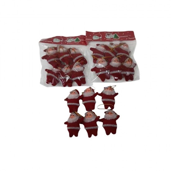 KIZILKAYA KZL-2505112 YILBAŞI SÜSÜ 6LI NOEL BABA KÜÇÜK