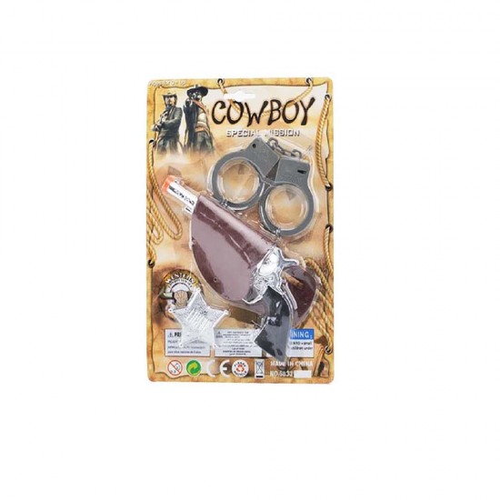 MEGA 6833-9 VAHŞİ BATI TABANCA KELEPÇE SETİ COWBOY