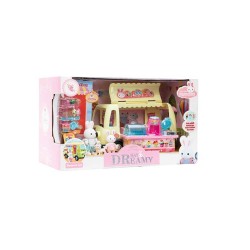 MEGA BIG06622 BY DREAMY MİNİ TAVŞAN DONDURMA KARAVANI OYUN SETİ
