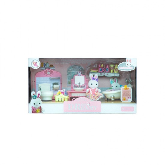 MEGA BY6620 DREAMY MİNİ TAVŞAN BÜYÜK BANYO OYUN SETİ