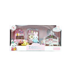 MEGA BY6618 DREAMY MİNİ TAVŞAN BEBEK ODASI OYUN SETİ