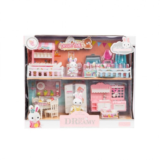 MEGA BY6626 DREAMY MİNİ TAVŞAN ÇİFT KATLI MUTFAK OYUN SETİ