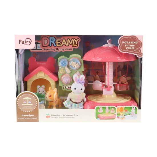 MEGA BIG06660 BY DREAMY MİNİ TAVŞAN DÖNER SALINCAK EĞLENCE PARKI