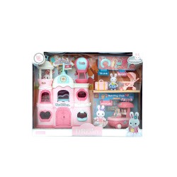 MEGA BY6694 DREAMY MİNİ TAVŞAN MİNİ KALE OYUN SETİ