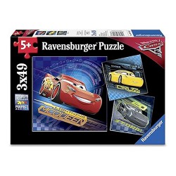 ADORE RAVENSBURGER 93052 3X49 PUZ WD CARS