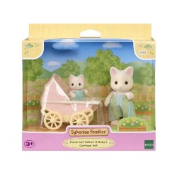 ADORE ESE5683 SYLVANİAN ÇİÇEKLİ KEDİ BABA VE BEBEK ARABASI SETİ