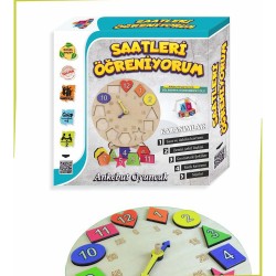 ANKEBUT 30084 SAAT SAYI RENL VE ŞEKİLLERİ ÖĞRENİYORUM SETİ