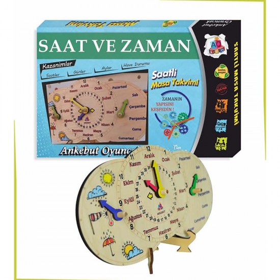 ANKEBUT 30213 RENKLİ MASA TAKVİMİ GÜNLERİ AYLARI HAVA OLAYLARINI