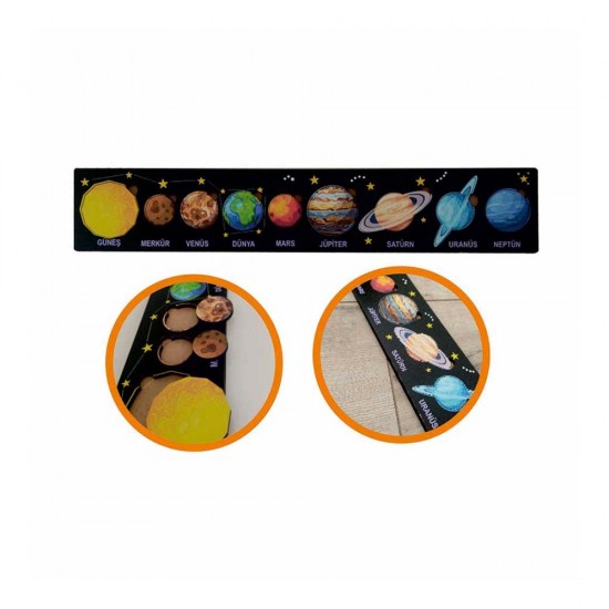 ANKEBUT 31111 GÜNEŞ SİSTEMİ SİYAH PUZZLE 9 PRÇ