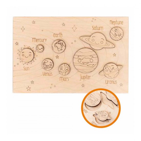 ANKEBUT 31234 BOYANABİLİR GÜNEŞ SİSTEMİ PUZZLE 9 PRÇ