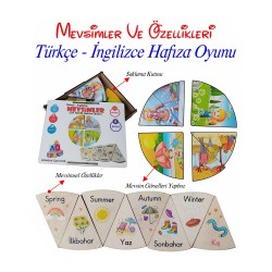 ANKEBUT 31609 TR-İNG MEVSİMLER ÇİFT TARAFLI HAFIZA OYUNU KUTULU