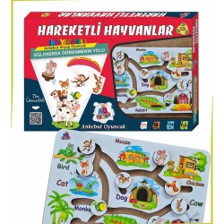 ANKEBUT 33511 HAYVANLAR VE BASİNLERİ BEYAZ HAREKETLİ HAYVANLAR