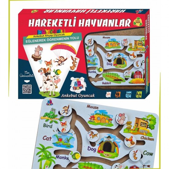 ANKEBUT 33511 HAYVANLAR VE BASİNLERİ BEYAZ HAREKETLİ HAYVANLAR