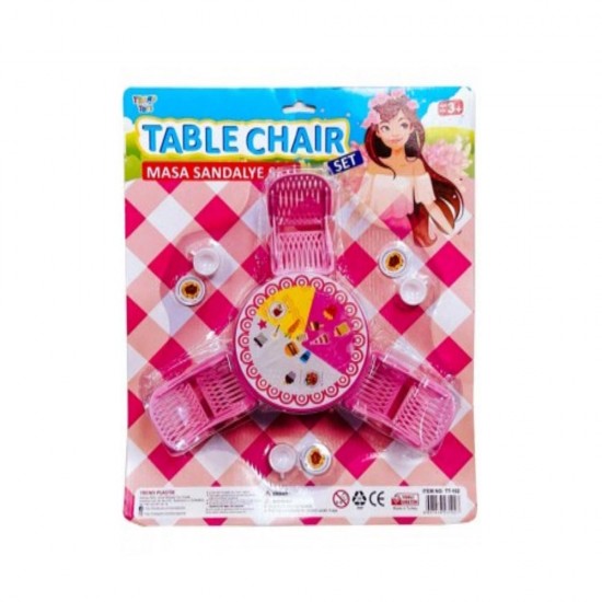 BAYRAKTAR TT-102 KARTELA MASA SANDALYE SETİ