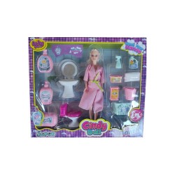 OYDAŞ 02452 CINDY DOLL LAVABO VE TEMİZLİK SETLİ BEBEK