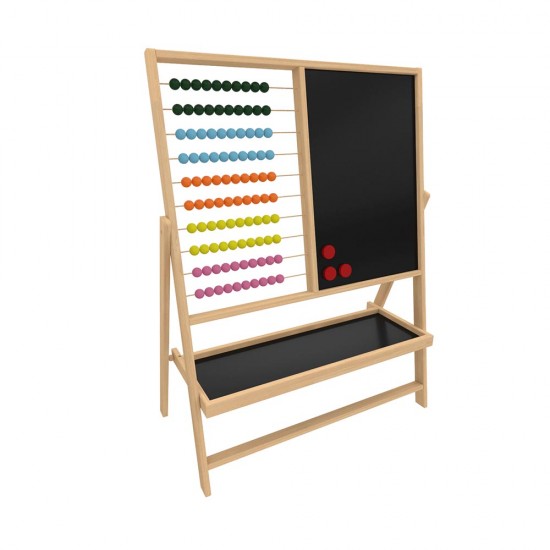 PANDA 380 40X55 RENKLİ YÜZEY MIKNATISLI ABAKÜSLÜ YAZI TAHTASI