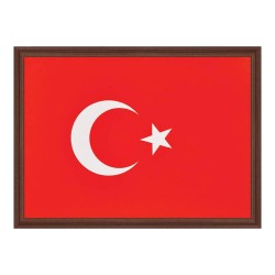 PANDA 407 35X50 TÜRK BAYRAĞI MDF ÇERÇEVE