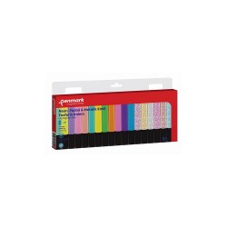 PENMARK HS505 18NPS FOSFORLU KALEM 18Lİ BLS RENK 6 NEON+6PASTEL+6SİMLİ